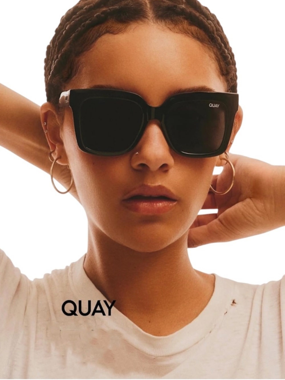*NWT* QUAY Australia Icy Black Gradient Sunglasses